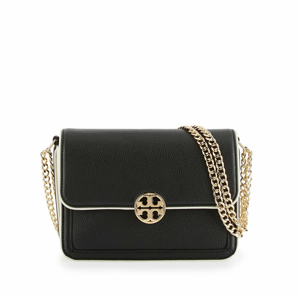 Tory Burch Duet Chain Leather Micro Shoulder Bag